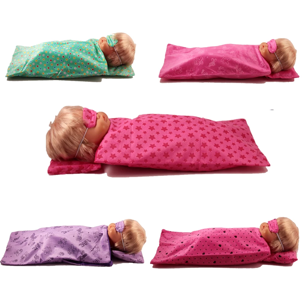 5 styles Sleepping bag pillow eyeshade Set accessories Fit 42 cm Nenuco Doll Nenuco y su Hermanita Doll Accessories
5 styles Sleepping bag pillow eyeshade Set accessories Fit 42 cm Nenuco Doll Nenuco y su Hermanita Doll Accessories