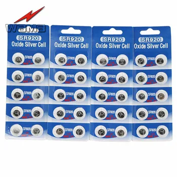 40pcs/4packs Wama SR920SW Silver Oxide Battery 1.55V SR920 371 370 SR69 Button Cell Batteries
40pcs/4packs Wama SR920SW Silver Oxide Battery 1.55V SR920 371 370 SR69 Button Cell Batteries