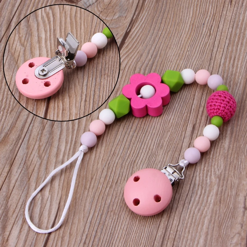 Cute Baby Teething Dummy Pacifier Clip Infant Soother Nipple Strap Chain Gift Silicone wooden
Cute Baby Teething Dummy Pacifier Clip Infant Soother Nipple Strap Chain Gift Silicone wooden