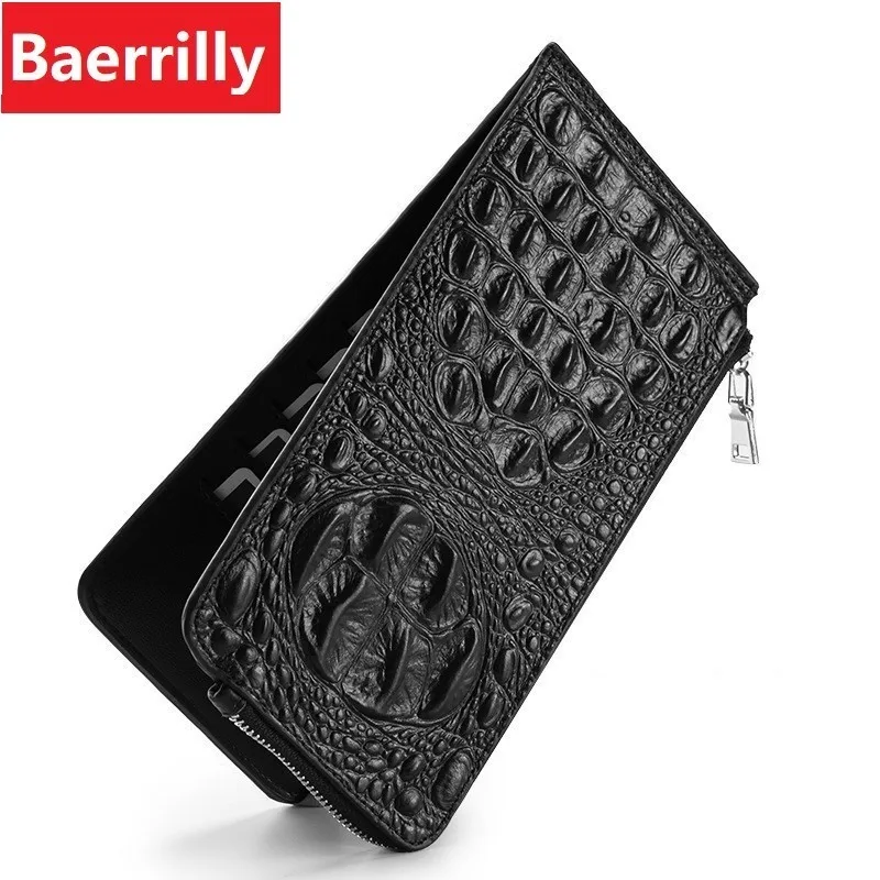 men double zipper Wallet Female Handbag Money Coin Purses Holder Genuine cow Leather 3D Alligator Crocodile Long Clutch Wallets
men double zipper Wallet Female Handbag Money Coin Purses Holder Genuine cow Leather 3D Alligator Crocodile Long Clutch Wallets