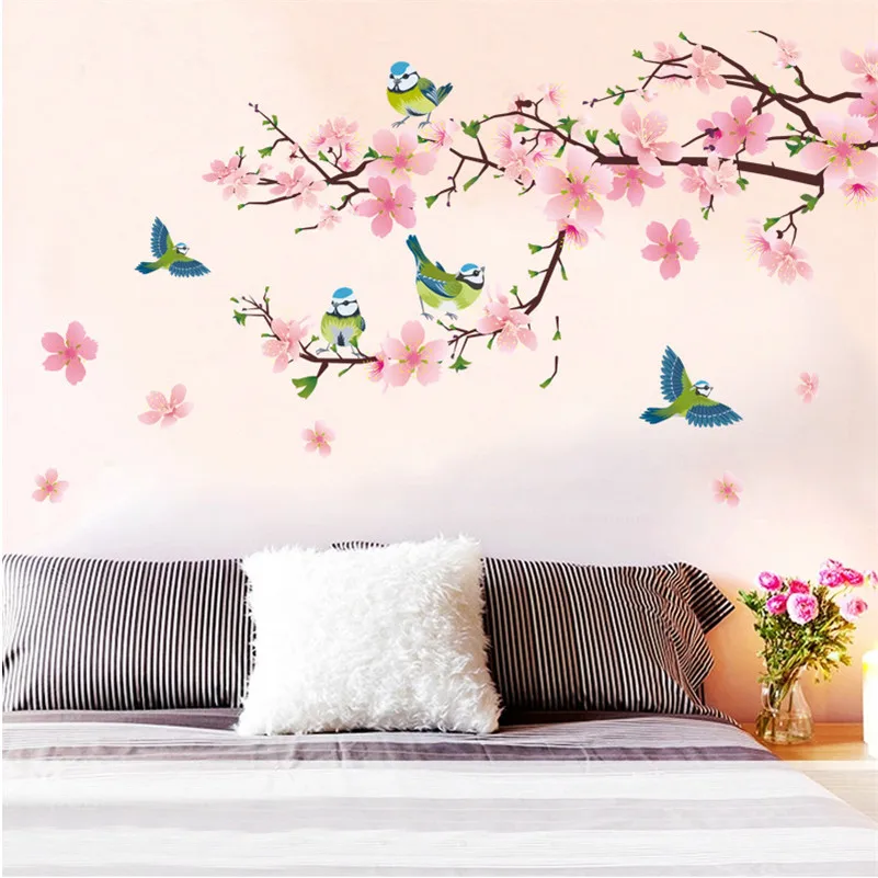 60*90cm Large Size Sakura Wall Stickers For Kids Baby Room DIY Flower Tree Removable Sticker Home Decor Art Decals Wallpaper New
60*90cm Large Size Sakura Wall Stickers For Kids Baby Room DIY Flower Tree Removable Sticker Home Decor Art Decals Wallpaper New