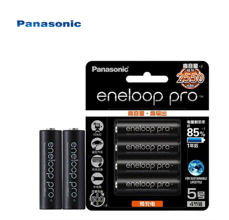 12PCS/LOT Panasonic Eneloop Original Battery Pro AA 2550mAh 1.2V NI-MH Camera Flashlight Toy Pre-Charged Rechargeable Batteries
12PCS/LOT Panasonic Eneloop Original Battery Pro AA 2550mAh 1.2V NI-MH Camera Flashlight Toy Pre-Charged Rechargeable Batteries