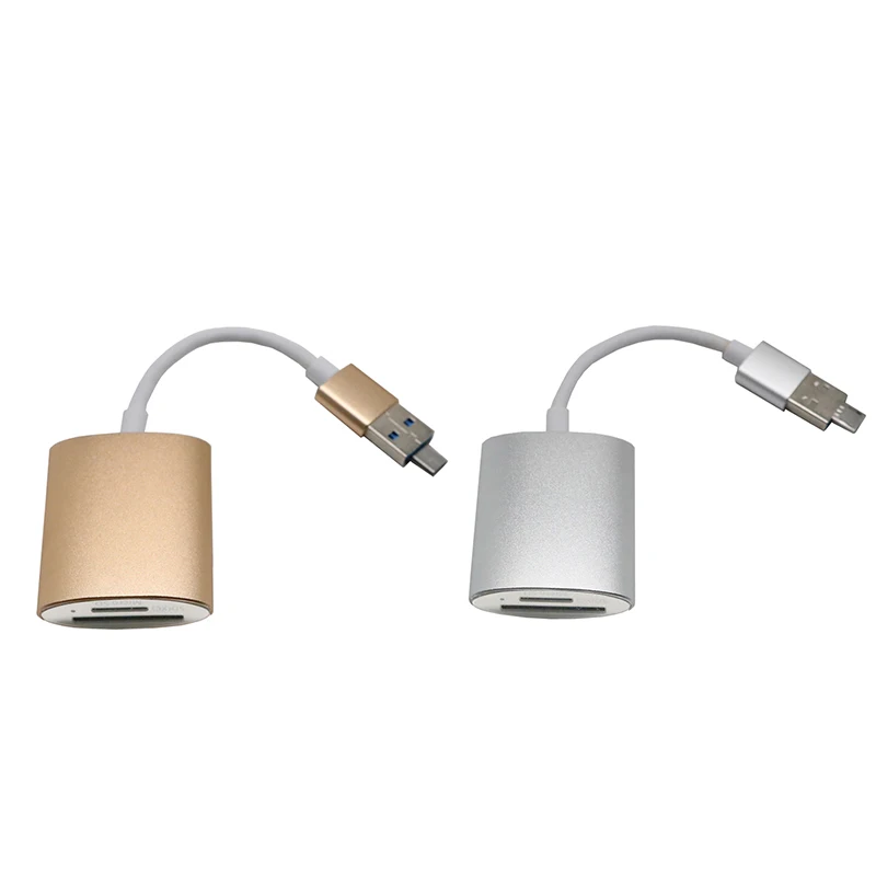 USB-C 3.0 High-speed Card Reader Aluminum Alloy Type-C 9Pin OTG Mobile Phone / Computer Universal Supporting SD / TF Memory Card
USB-C 3.0 High-speed Card Reader Aluminum Alloy Type-C 9Pin OTG Mobile Phone / Computer Universal Supporting SD / TF Memory Card