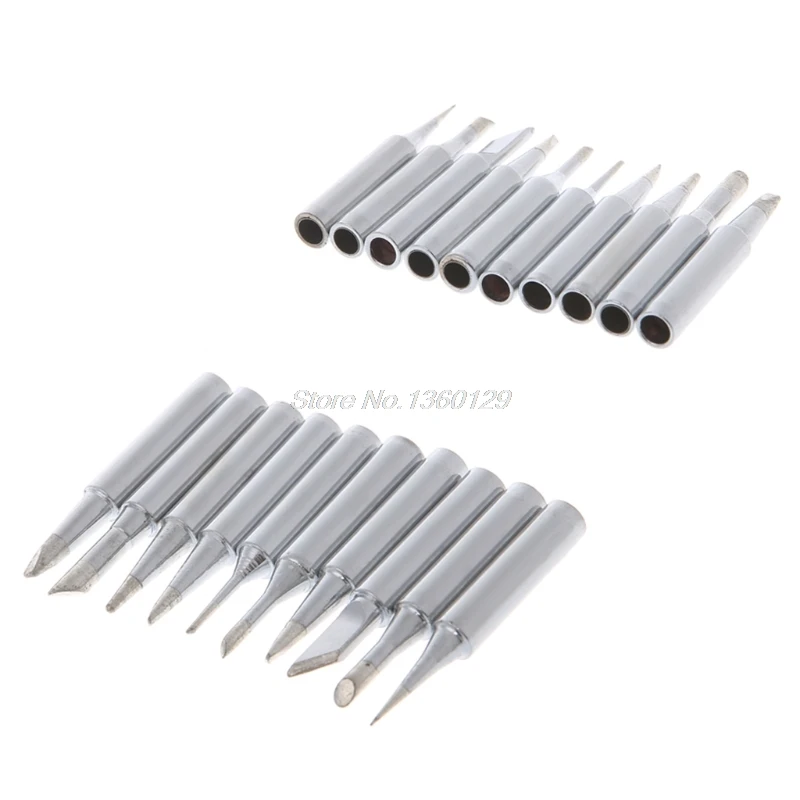 11Pcs/Set 900M-T Soldering Iron Tips Lead Free for Hakko 936 Lukey 852D 898d SAIKE Soldering Station
11Pcs/Set 900M-T Soldering Iron Tips Lead Free for Hakko 936 Lukey 852D 898d SAIKE Soldering Station