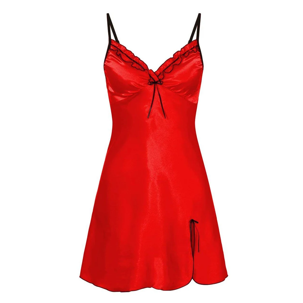 2019 Women Ladies Sexy Satin Silk Lingerie Sleepwear Babydoll nuisette Camisola Nightgowns Nightwear Night Dress chemise de nuit
2019 Women Ladies Sexy Satin Silk Lingerie Sleepwear Babydoll nuisette Camisola Nightgowns Nightwear Night Dress chemise de nuit