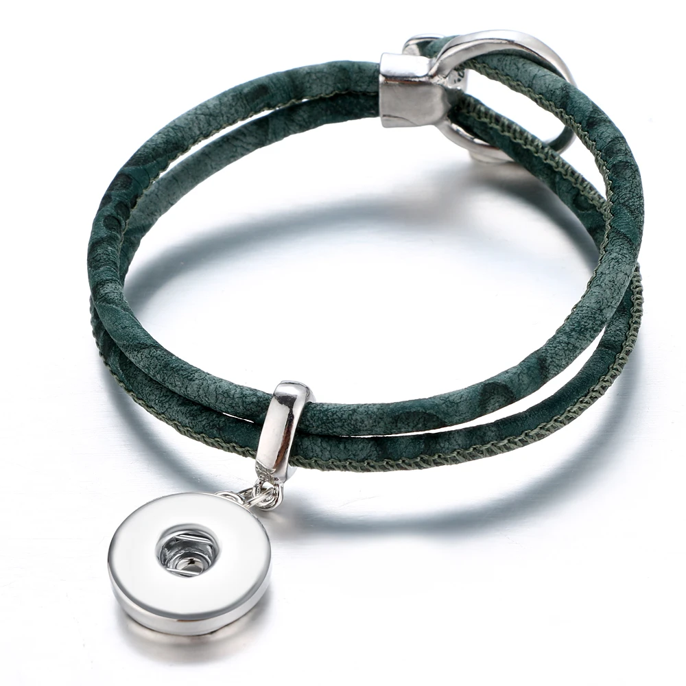Ibryant Hot Sale green Snaps Charms Pops Leather Bracelet Jewelry Fit 18mm 20mm Ginger Snaps for women men gifts IT0013
Ibryant Hot Sale green Snaps Charms Pops Leather Bracelet Jewelry Fit 18mm 20mm Ginger Snaps for women men gifts IT0013