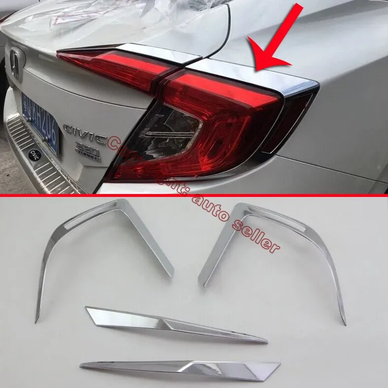 ABS Chrome Tail Light Eyelid Trim For Honda Civic 2016 2017 Car Accessories Stickers
ABS Chrome Tail Light Eyelid Trim For Honda Civic 2016 2017 Car Accessories Stickers