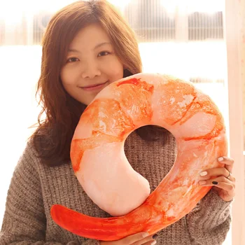 Super cute 1pc 40cm cartoon shrimp meat Peeled Prawns plush U neck pillow creative stuffed toy children Valentine's Day gift
Super cute 1pc 40cm cartoon shrimp meat Peeled Prawns plush U neck pillow creative stuffed toy children Valentine's Day gift