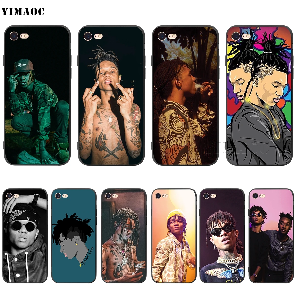 Мягкий чехол YIMAOC Swae Lee для Apple iPhone SE 2020 5 5s 6 6s 7 8 Plus XR X Xs 11 12 Pro Max mini | Мобильные