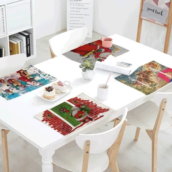 High Quality Christmas Tablecloth 42x32cm Santa Claus Snowman Living Room Decoration Napkin Western Mats Linen New Year Gifts
High Quality Christmas Tablecloth 42x32cm Santa Claus Snowman Living Room Decoration Napkin Western Mats Linen New Year Gifts