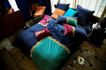 Bohemia Embroidery Peacock Bedding Set 100% Cotton Bed Linen Sets 4pcs Bedspreads Queen King Size Blue Duvet Cover Bed Sheet Set
Bohemia Embroidery Peacock Bedding Set 100% Cotton Bed Linen Sets 4pcs Bedspreads Queen King Size Blue Duvet Cover Bed Sheet Set
