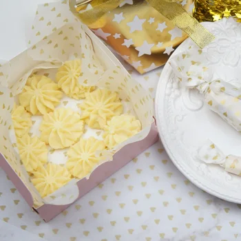 new 22*25cm 50pcs white gold heart Bread Cake Cookies Food Wrapping Paper Christmas Packaging Butter chocolate soap pack use
new 22*25cm 50pcs white gold heart Bread Cake Cookies Food Wrapping Paper Christmas Packaging Butter chocolate soap pack use