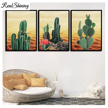 Triptych 5D DIY Diamond Painting Diamond Embroidery Desert Cactus Landscape Picture of Rhinestone Modern pattern mosaic FS3363
Triptych 5D DIY Diamond Painting Diamond Embroidery Desert Cactus Landscape Picture of Rhinestone Modern pattern mosaic FS3363