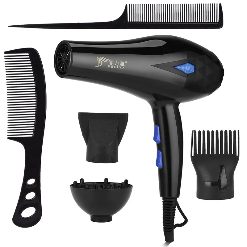 Portable Powerful Electric Hair Dryer Traveller Compact 2200W Hot/Cold Air 5 Gears Salon Hair Dryers With 3 Nozzles 2 Brushes
Portable Powerful Electric Hair Dryer Traveller Compact 2200W Hot/Cold Air 5 Gears Salon Hair Dryers With 3 Nozzles 2 Brushes