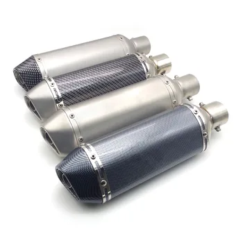 51mm Inlet Universal motorcycle exhaust scape moto muffler Pipe with DB killer FOR z900 z1000 exhaust royal enfield vespa gts
51mm Inlet Universal motorcycle exhaust scape moto muffler Pipe with DB killer FOR z900 z1000 exhaust royal enfield vespa gts