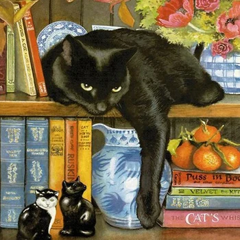 Full Square/Round Drill 5D DIY Diamond Painting "Black Cat" 3D Embroidery Cross Stitch 5D Rhinestone Home Decor Gift
Full Square/Round Drill 5D DIY Diamond Painting "Black Cat" 3D Embroidery Cross Stitch 5D Rhinestone Home Decor Gift
