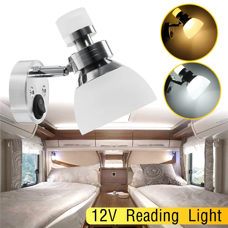 12V Truck Wall Reading light interior LED Book lamp Car LED Spot Light white Universal Dome light for Camper
12V Truck Wall Reading light interior LED Book lamp Car LED Spot Light white Universal Dome light for Camper
