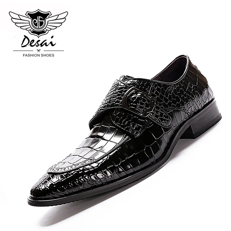 2018 Summer New Bright Leather Bullock Crocodile Leather Men's Business Dress Shoes British Gentleman Men's Loafer Shoes 
2018 Summer New Bright Leather Bullock Crocodile Leather Men's Business Dress Shoes British Gentleman Men's Loafer Shoes