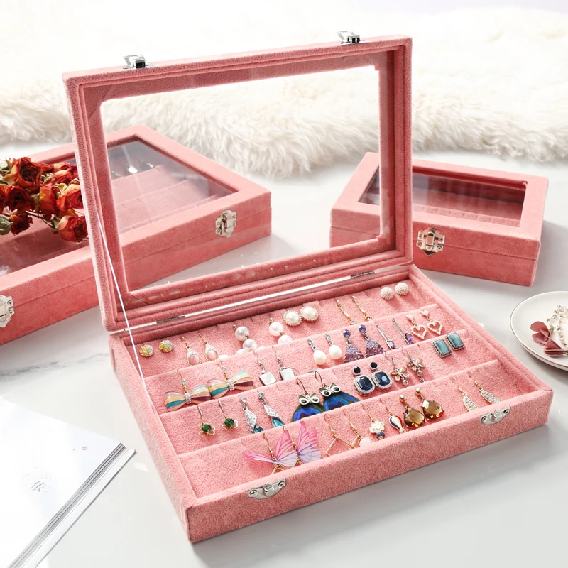 Jewelry Box Minimalist European Transparent Earrings Hair Pins Necklaces Lockers Large Capacity Earrings Ring Necklace Organizer
Jewelry Box Minimalist European Transparent Earrings Hair Pins Necklaces Lockers Large Capacity Earrings Ring Necklace Organizer