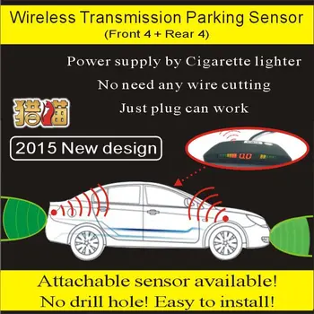 cigarette lighter power supply wireless LED display four front four rear 16.5mm ultrasonic parking sensor
cigarette lighter power supply wireless LED display four front four rear 16.5mm ultrasonic parking sensor