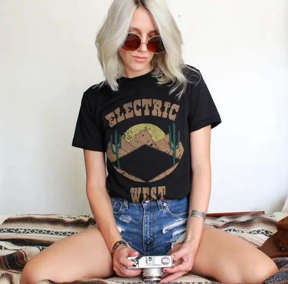 Hillbilly New Electric West Tee Womens southwestern t shirt-desert tshirt graphic tee vintage t-thin tshirt cactus shirt 2019
Hillbilly New Electric West Tee Womens southwestern t shirt-desert tshirt graphic tee vintage t-thin tshirt cactus shirt 2019
