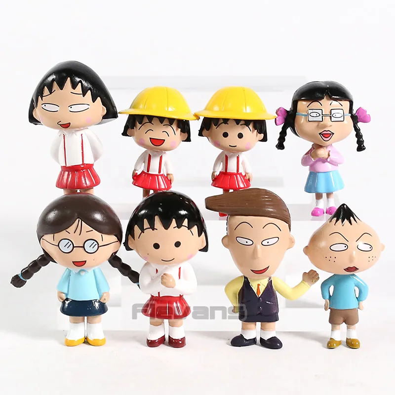 Chibi Maruko-Chan Sakura Momoko Honami Tamae Kazuhiko Kimio Hanako Mini PVC Figures Toys Dolls 8pcs/set
Chibi Maruko-Chan Sakura Momoko Honami Tamae Kazuhiko Kimio Hanako Mini PVC Figures Toys Dolls 8pcs/set