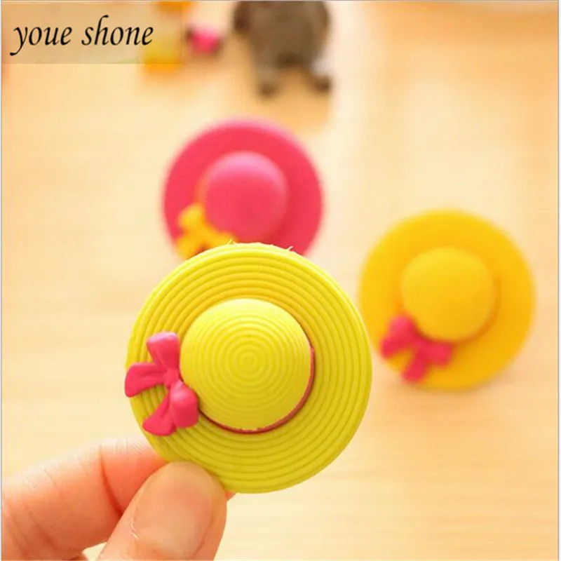 YOUE SHONE 1PCS ERASERS FOR PENCIL Creative Cartoon Cute Summer Straw Hat Styling Eraser Rubber Student Stationery Prizes
YOUE SHONE 1PCS ERASERS FOR PENCIL Creative Cartoon Cute Summer Straw Hat Styling Eraser Rubber Student Stationery Prizes