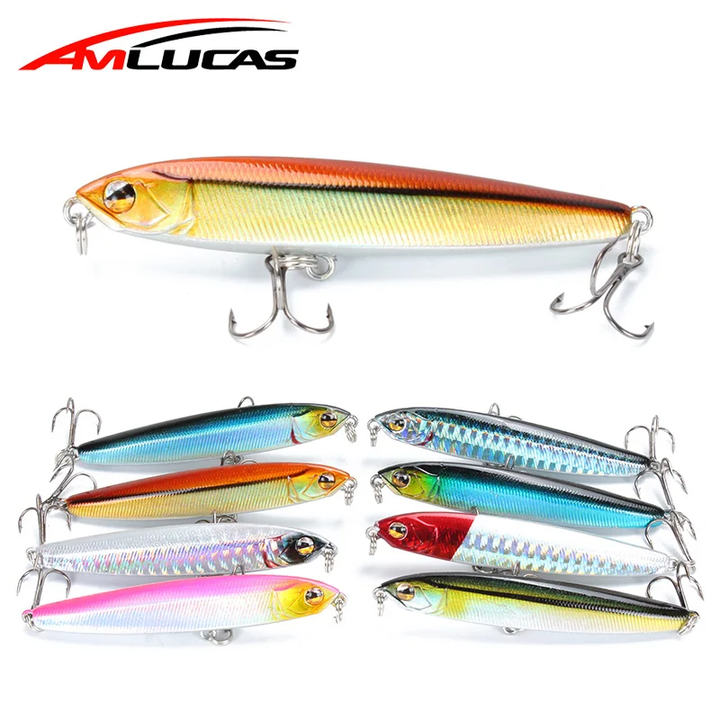 New Sinking Pencil Bait 75mm 13.7g Quality vibrating light jigging Fishing Lure Minnow Artificial Hard Bait Fish Fishing Tackle
New Sinking Pencil Bait 75mm 13.7g Quality vibrating light jigging Fishing Lure Minnow Artificial Hard Bait Fish Fishing Tackle