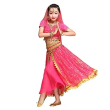 Belly Dance Costume Set Bollywood Girls Indian Women Dance Sari Bellydance Chiffon 5pcs (Headpieces Veil Top Belt Skirt)
Belly Dance Costume Set Bollywood Girls Indian Women Dance Sari Bellydance Chiffon 5pcs (Headpieces Veil Top Belt Skirt)