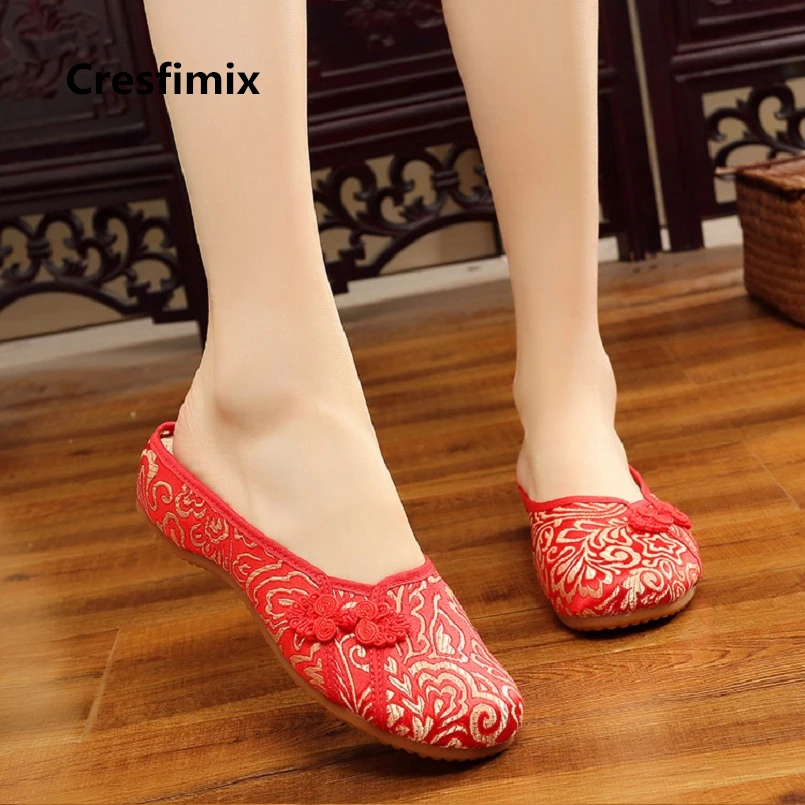 Cresfimix chaussures plates pour femmes women chinese traditional red wedding shoes lady cute comfortable dance shoes a2227
Cresfimix chaussures plates pour femmes women chinese traditional red wedding shoes lady cute comfortable dance shoes a2227