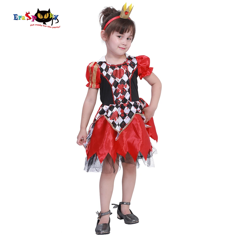 Eraspooky Carnival Royal Red Queen of Hearts Costume Girls Dress Halloween Costume for Kids Princess Cosplay Fairy Fancy Dress
Eraspooky Carnival Royal Red Queen of Hearts Costume Girls Dress Halloween Costume for Kids Princess Cosplay Fairy Fancy Dress