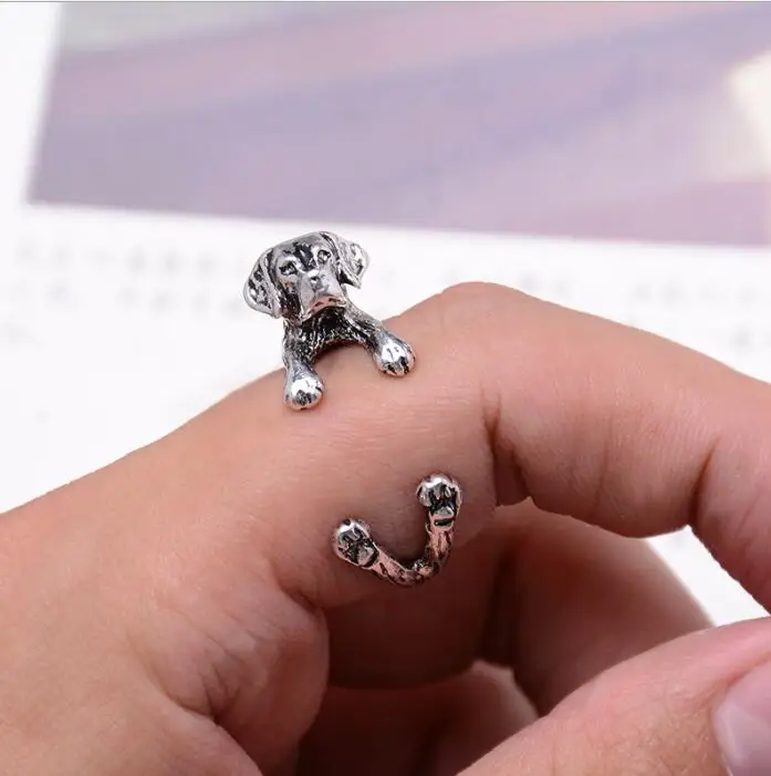 New Arrial Vintage Anillos Adjustable Beagle Ring Fashion 3D Animal Rings Bague Bijoux Party Gift
New Arrial Vintage Anillos Adjustable Beagle Ring Fashion 3D Animal Rings Bague Bijoux Party Gift