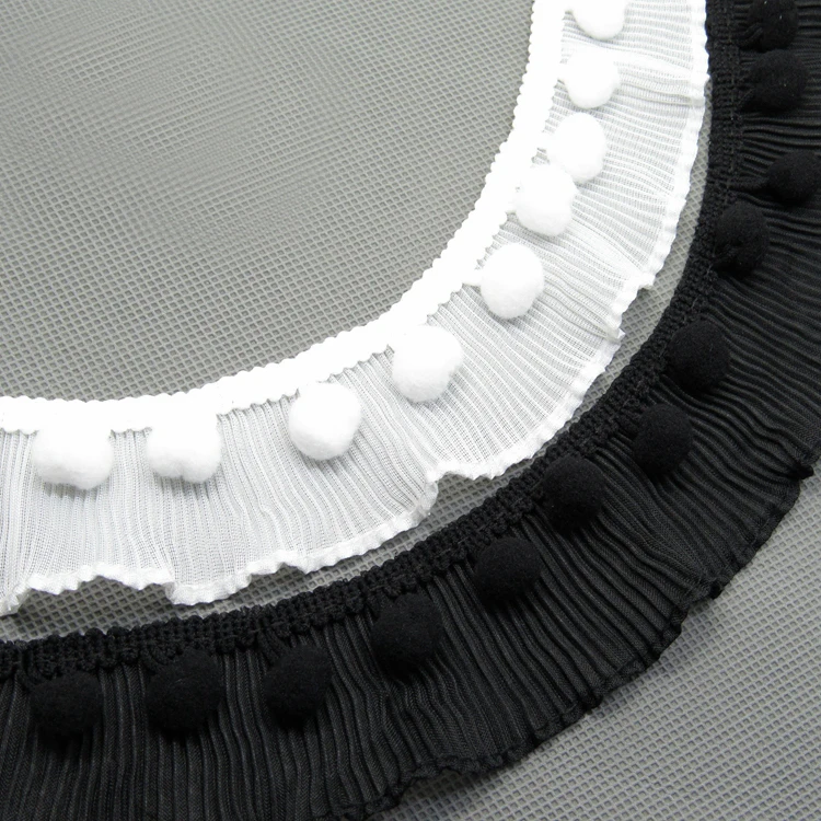 20yds Pompom Pleated Ruffles Chiffon Fabric Lace Trim Ribbon Handmade DIY Bridal Sewing Craft For Costume Decoration Accessories
20yds Pompom Pleated Ruffles Chiffon Fabric Lace Trim Ribbon Handmade DIY Bridal Sewing Craft For Costume Decoration Accessories