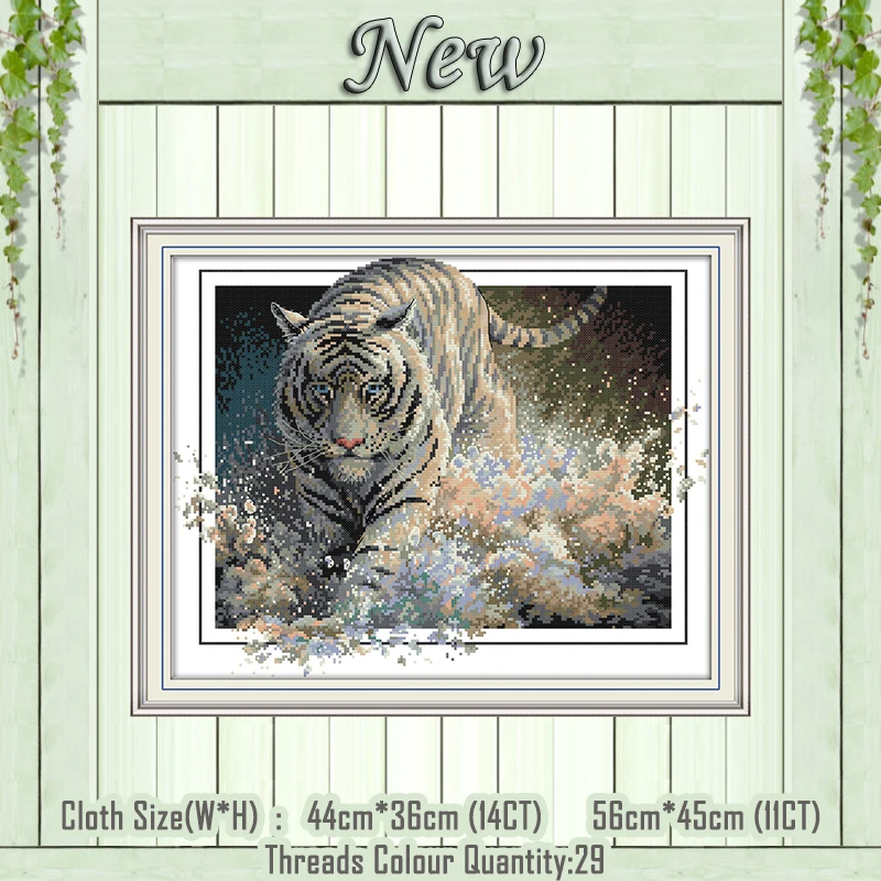 Tiger animal home decor paintings counted printed on the canvas DMC 11CT 14CT kit Chinese Cross Stitch embroidery needlework Set
Tiger animal home decor paintings counted printed on the canvas DMC 11CT 14CT kit Chinese Cross Stitch embroidery needlework Set