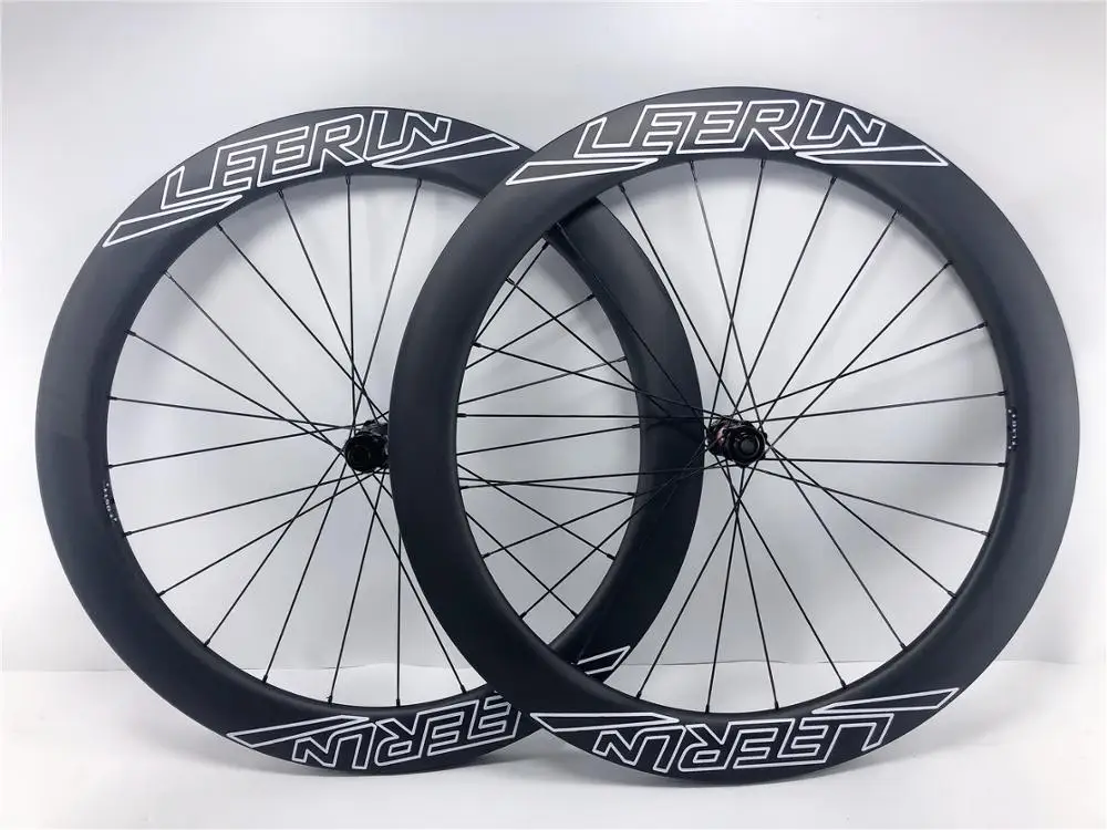 LEERUN 700C 38mm 50mm 60mm U Shaped 100*12 142*12mm Road Carbon Disc wheels Tubular Clincher Disc Brake road bike cycling wheels
LEERUN 700C 38mm 50mm 60mm U Shaped 100*12 142*12mm Road Carbon Disc wheels Tubular Clincher Disc Brake road bike cycling wheels