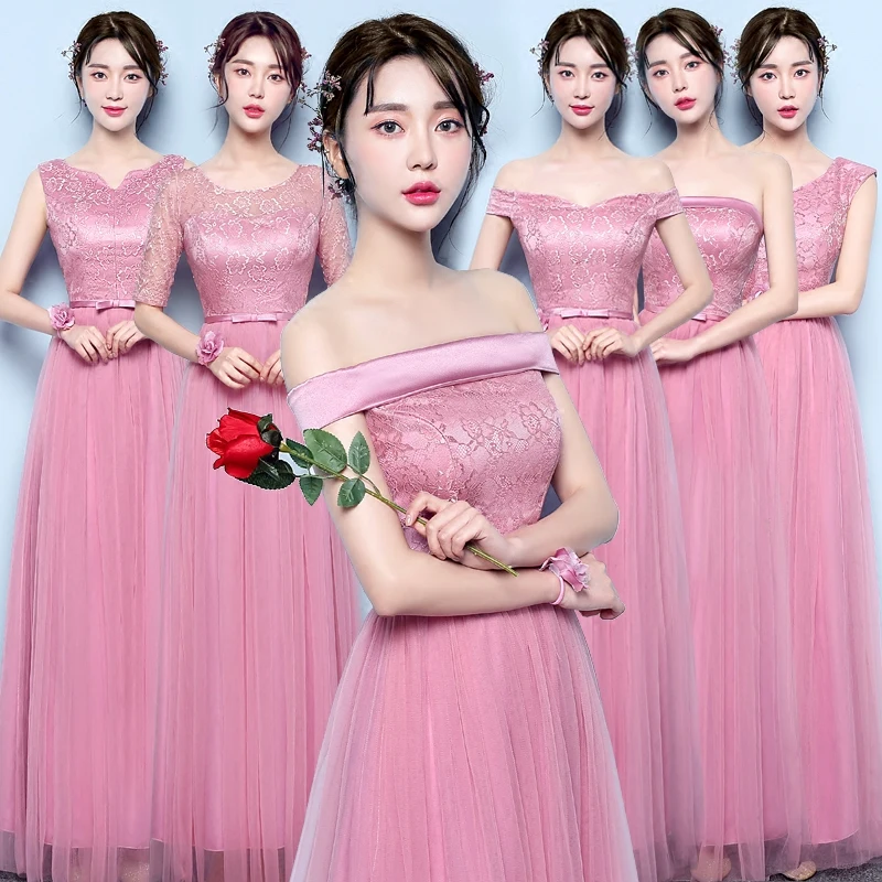 Boat Neck Floor-Length Pink Bridesmaid dress Wedding party graduation dress SW0011 Custom made Bridesmaid dresses
Boat Neck Floor-Length Pink Bridesmaid dress Wedding party graduation dress SW0011 Custom made Bridesmaid dresses