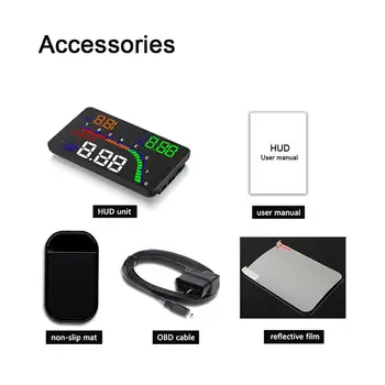Adeeing HUD Head Up Display Multi-Color High quality HUD Head Up Display Car Speedometer Digital Reflective Projector r30
Adeeing HUD Head Up Display Multi-Color High quality HUD Head Up Display Car Speedometer Digital Reflective Projector r30