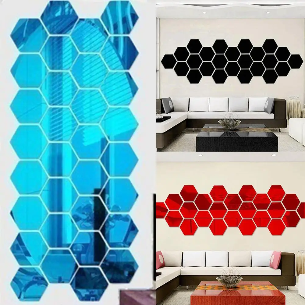 12Pcs Geometric Hexagon 3D Mirror Effect Wall Stickers DIY Home Decorations Stickers & Posters New
12Pcs Geometric Hexagon 3D Mirror Effect Wall Stickers DIY Home Decorations Stickers & Posters New
