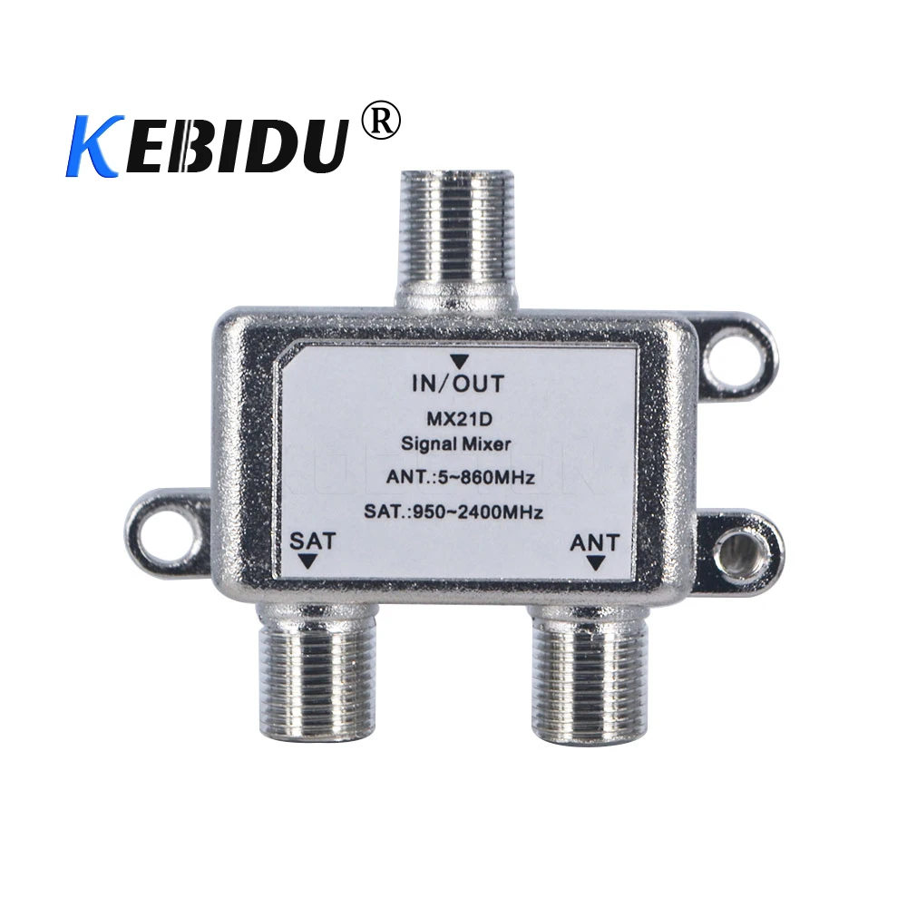 kebidu 10pcs lot Dual-use 2 Way 1 to 2 Ports TV Signal Satellite Sat Coaxial Diplexer Combiner Splitter Combiners Cable Switch
kebidu 10pcs lot Dual-use 2 Way 1 to 2 Ports TV Signal Satellite Sat Coaxial Diplexer Combiner Splitter Combiners Cable Switch