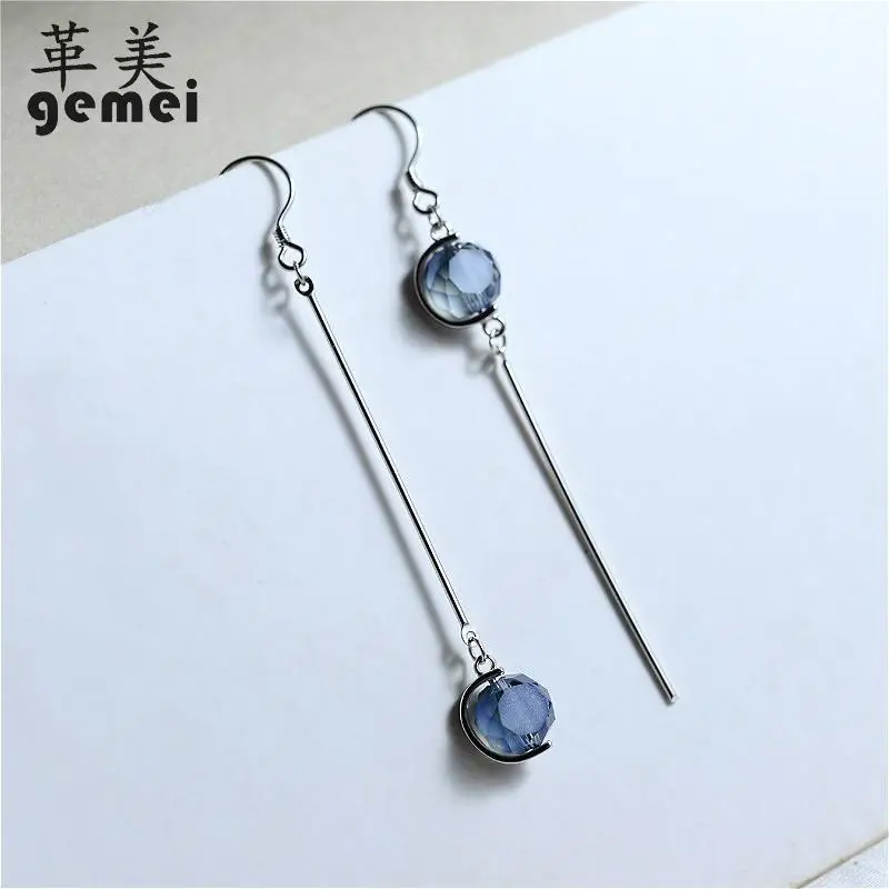 Gemei 2018 New Shelves Asymmetry Blue Sugar Crystal Drop Earrings Jewelry For Women 925 Sterling Silver Crystal Earrings
Gemei 2018 New Shelves Asymmetry Blue Sugar Crystal Drop Earrings Jewelry For Women 925 Sterling Silver Crystal Earrings