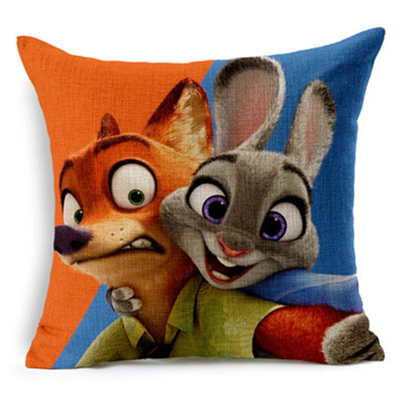 Judy Nick 45*45cm Kids Cushion Cover Cotton Linen Home Office Pillow Cover Comfortable Printed Cartoon Zootopia Cushion Cover
Judy Nick 45*45cm Kids Cushion Cover Cotton Linen Home Office Pillow Cover Comfortable Printed Cartoon Zootopia Cushion Cover