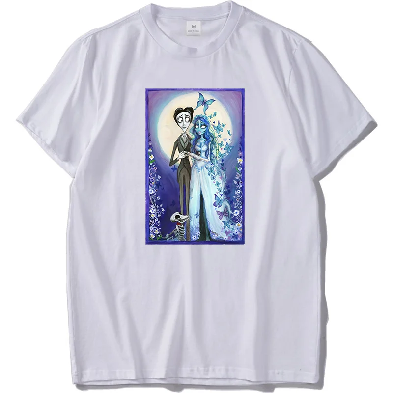 EU Size 100% Cotton T Shirt Tim Burton Doll Animation Movie Homme Victor Emily Corpse Bride Tees Casual Short Sleeve Tops
EU Size 100% Cotton T Shirt Tim Burton Doll Animation Movie Homme Victor Emily Corpse Bride Tees Casual Short Sleeve Tops