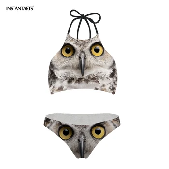 INSTANTARTS Women's Bikini Set 2018 New Animal Owl Tiger 3D Printed Push-Up Bandage Swimsuit Beachwear Swimwear Bathing Suits
INSTANTARTS Women's Bikini Set 2018 New Animal Owl Tiger 3D Printed Push-Up Bandage Swimsuit Beachwear Swimwear Bathing Suits