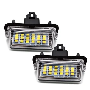 

Safego 2 pcs 3W LED License Plate Light 18 SMD 2835 Car Auto License Plate Lamp Waterproof For Toyota CAMRY COROLLA 5D YARIS