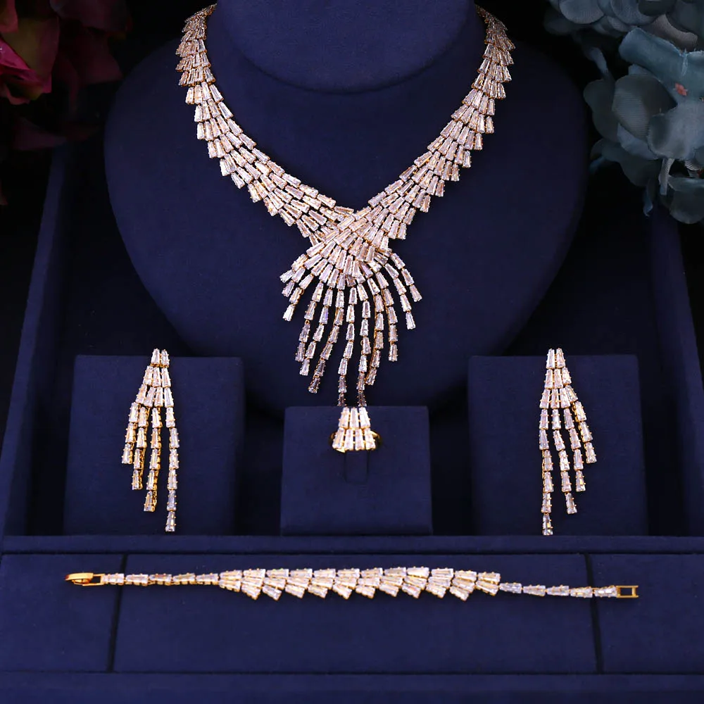 jankelly African 4pcs Bridal Zirconia Jewelry Sets For Women Party, Luxury Dubai Nigeria CZ Crystal Wedding Jewelry Sets
jankelly African 4pcs Bridal Zirconia Jewelry Sets For Women Party, Luxury Dubai Nigeria CZ Crystal Wedding Jewelry Sets