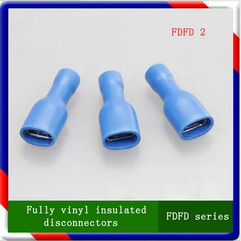 FDFD2 series BLUE 100PCS/Bag fully vinyl insulated female disconnector Cable Connector wire terminals full insulating terminals
FDFD2 series BLUE 100PCS/Bag fully vinyl insulated female disconnector Cable Connector wire terminals full insulating terminals