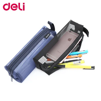 Deli novelty nylon yarn transparent beautiful pencil case school and office supplies good quality pencil bag 66747
Deli novelty nylon yarn transparent beautiful pencil case school and office supplies good quality pencil bag 66747