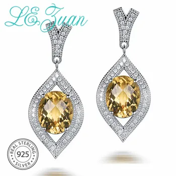 L&zuan 5.14ct Natural Citrine Earrings 925 Sterling Silver Trendy Drop Earrings FIne Jewelry Earring For Women Christmas Gift
L&zuan 5.14ct Natural Citrine Earrings 925 Sterling Silver Trendy Drop Earrings FIne Jewelry Earring For Women Christmas Gift