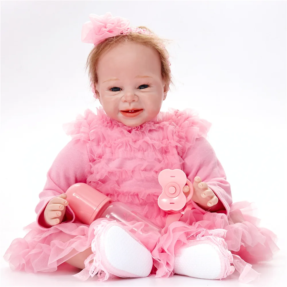 22" 55cm Lovely Baby Soft PP Cotton Body Reborn Doll Baby Girl Boy House Play Princess Birthday Gift Action Figure Toys
22" 55cm Lovely Baby Soft PP Cotton Body Reborn Doll Baby Girl Boy House Play Princess Birthday Gift Action Figure Toys