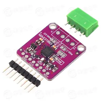 MAX31865 Platinum Resistance Temperature Detector Module / RTD Sensor / PT100-PT1000
MAX31865 Platinum Resistance Temperature Detector Module / RTD Sensor / PT100-PT1000